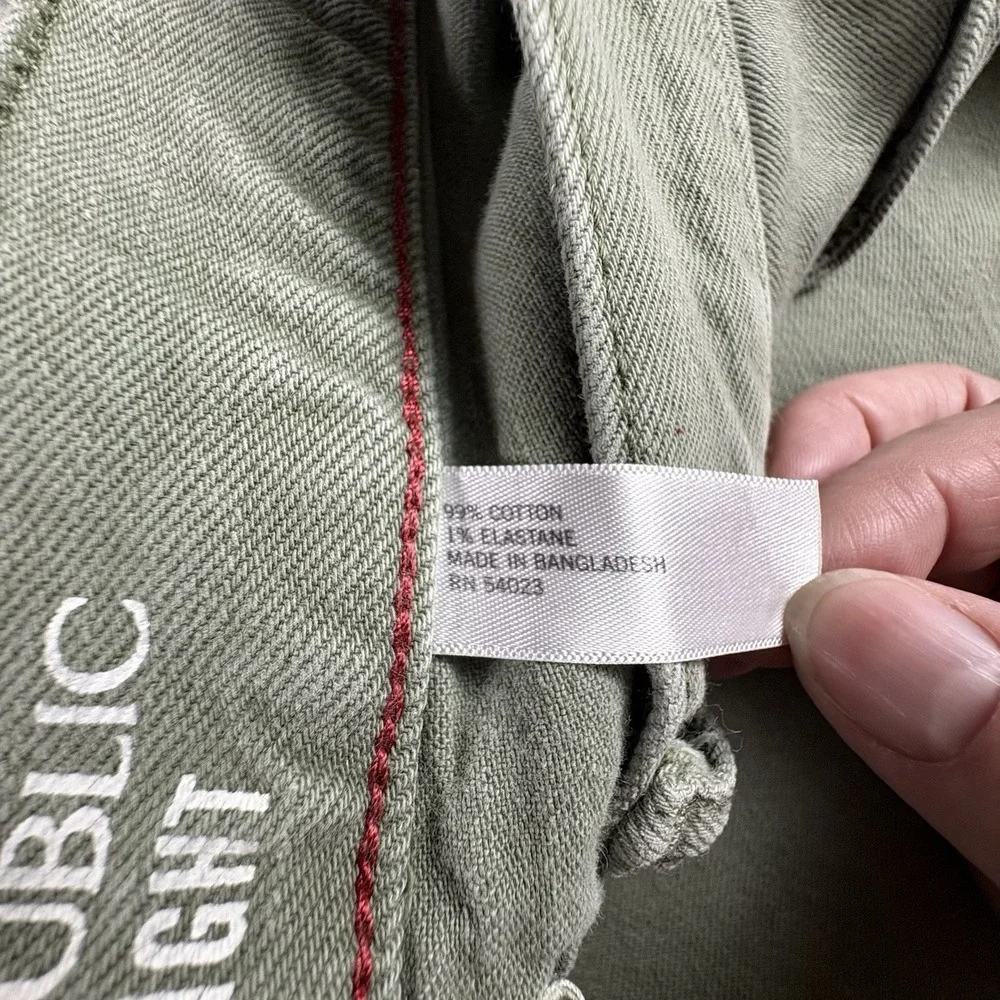 Banana Republic Vintage Straight Jeans Men's 32x32 Green Workwear Heritage